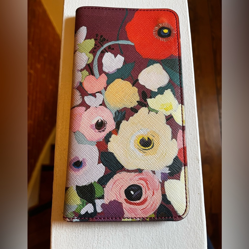 Anthropologie Floral Wallet/Passport Holder